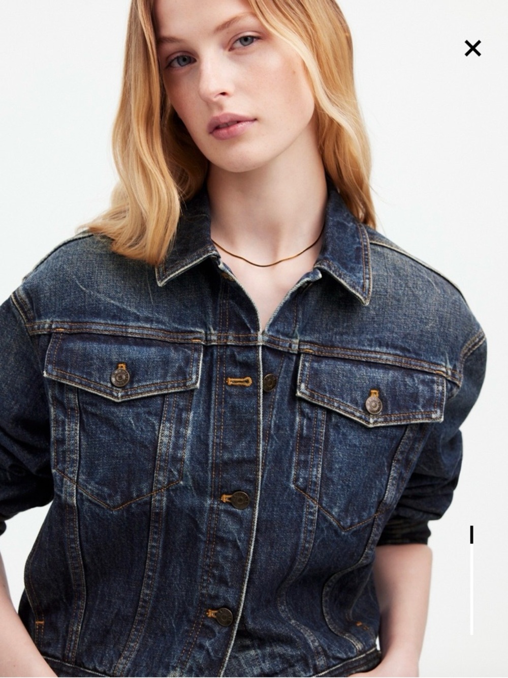 NWT! Rare! Madewell × Kaihara Boxy 
Jean Jacket in Karney Wash